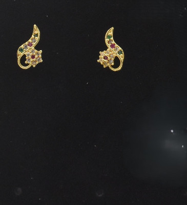 gvg 1BB -747 Alexandrite Alloy Stud Earring