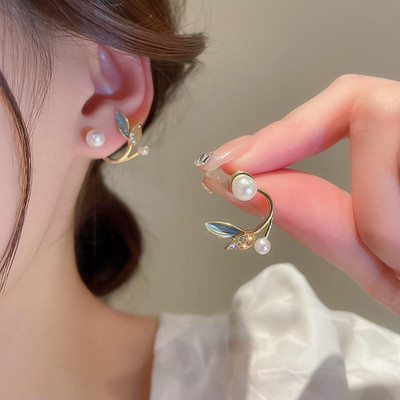 Dressberry Cute Leaf Style Earcuff Fashion Korean Earrings Alloy Cuff Earring