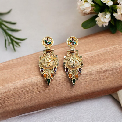 Seora Bohemian Rhapsody Jhumki Brass Jhumki Earring