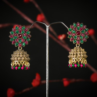 jill fashion Premium Oxidised Earring for Women and Girls Alloy Jhumki Earring