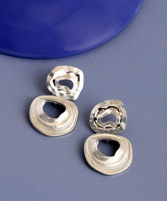 SOHI Silver Plated Party Designer Drop Earring For Women Alloy Drops & Danglers