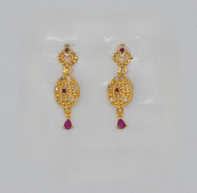 gvg Earrings Alexandrite Alloy Chandbali Earring