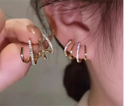 VIDIMO FASHION EARRINGS Cubic Zirconia Alloy, Metal Stud Earring