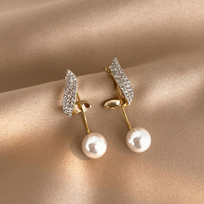 AVR JEWELS Korean Beautiful Pearl Wing Stud Earrings 2 Pcs/Set Drops & Danglers Alloy Drops & Danglers