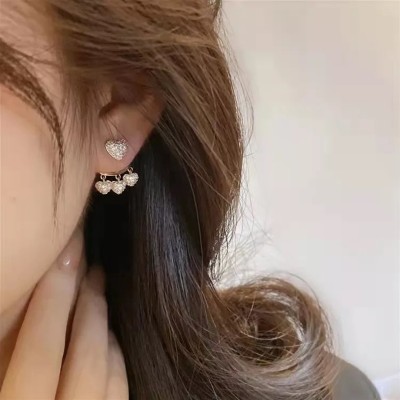 Vembley Stylish Korean Fashion Copper Earrings for Women And Girls 2 Pcs/Set Metal Hoop Earring