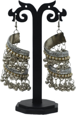 Asha Enterprises CURCIVE drop earrings German Silver Drops & Danglers