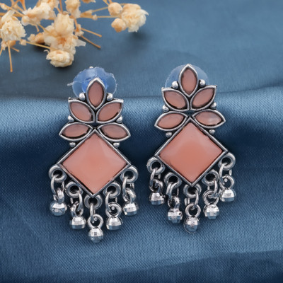 DEW MAT Women's Jewellery Earrings Pearl Jhumka / Jhumki Earrings for Girls Cubic Zirconia Zinc, Brass Drops & Danglers, Chandbali Earring, Rhinestone Studs