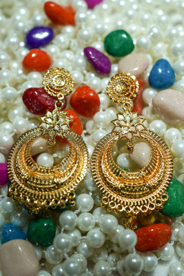 Qplus CITY GOLD EARRING-9034 Bronze Hoop Earring