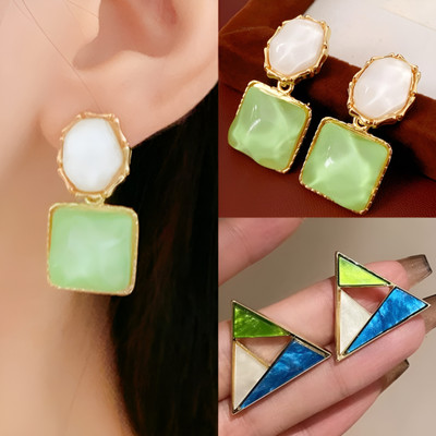 AKISON JEWELS Korean Earrings Combo For Women Girls Stylish Trending Trendy Alloy Earring Set, Stud Earring, Drops & Danglers