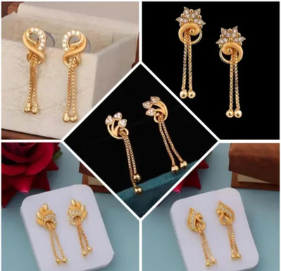 MM Immitation pair of combo fancy studs earrings Alloy Cuff Earring, Drops & Danglers, Stud Earring