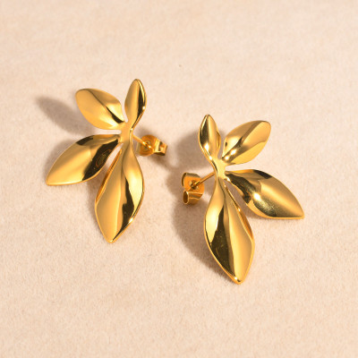 Dressberry Earrings for girls women korean stylish Studs golden ear rings Anti Tarnish Alloy, Metal, Stainless Steel Plug Earring, Stud Earring, Drops & Danglers, Hoop Earring, Earring Set