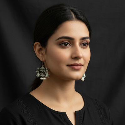 D2Fashion Traditional Jhumki Earrings For Women Alloy Drops & Danglers