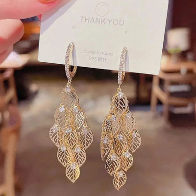 alysa Stylish Fancy Traditional Gold Plated Drop Earrings for Women Cubic Zirconia Alloy Drops & Danglers