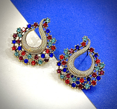 JEWERICHE IMITATION Wester Party Wear Sunshine Tops Earrings For Girls & Women Alloy Stud Earring