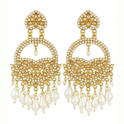 Aadvik Collections Traditional Golden Oxidized jhumka Earring Big Size For Women & Girls Alloy Jhumki Earring