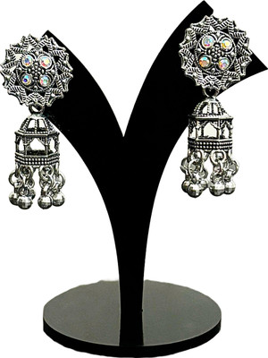 Paaru Oxidisid earring Pearl Alloy Jhumki Earring