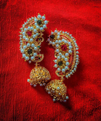 Saaj collection EarCuff Pearl Alloy Jhumki Earring, Cuff Earring