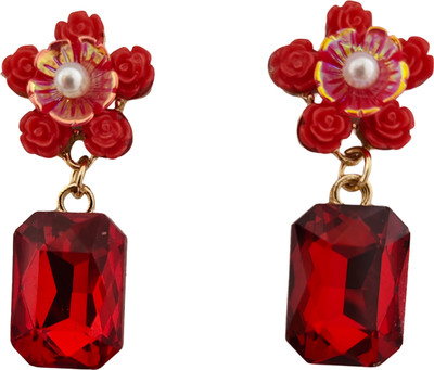 Nuwishtek Korean-Red-Earring Alloy Earring Set