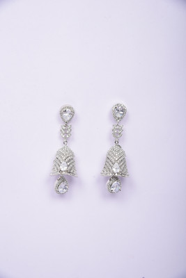 Namokriti Jhumka Earring Cubic Zirconia Alloy Jhumki Earring, Drops & Danglers, Earring Set
