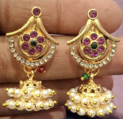 SAKETHAM Cute Rings Alloy Jhumki Earring