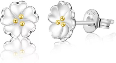 MYKI Elegant Flower Small Earring For Women & Girls Stainless Steel Stud Earring