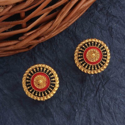 house of common HOC-V_ATBR548 Brass Stud Earring