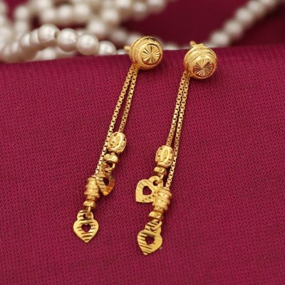 SMARNN Sui Dhaga Needle Thread Earrings Metal Drops & Danglers