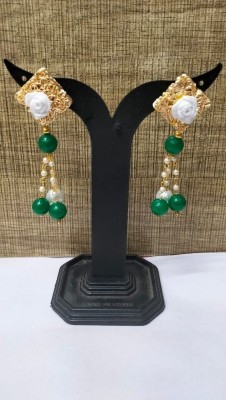 SHINYGLITTER 01 ERRING GREEN BOX Agate Alloy Earring Set