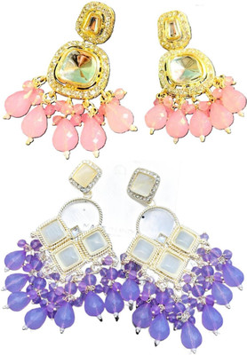 Hernger traders Simple Elegant Versatile Earring for Women Cubic Zirconia Alloy Earring Set