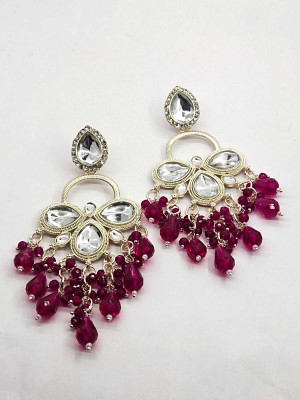 DANGAR ENTERPRISE Terndy Women Pooja And Diwali Special Attractive Earrings Set For Party Occasion Diamond Alloy Jhumki Earring