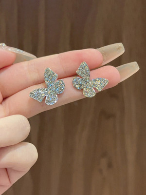 VAGHBHATT ERG-422 Zircon Stainless Steel Earring Set