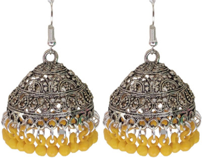house of common Stylish Fancy Party Wear Ethnic Bohemian Jhumka Afghani Earrings Beads German Silver, Enamel, Plastic, Brass, Metal Jhumki Earring, Tunnel Earring, Drops & Danglers house of common Stylish Fancy Party Wear Ethnic Bohemian Jhumka Afghani Earrings Beads German Silver, Enamel, Plastic, Brass, Metal Jhumki Earring, Tunnel Earring, Drops & Danglers