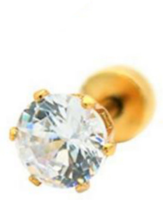 Neerajj Stylish & Trendy Cubic Zirconia Silver, Steel, Sterling Silver, Stainless Steel Stud Earring