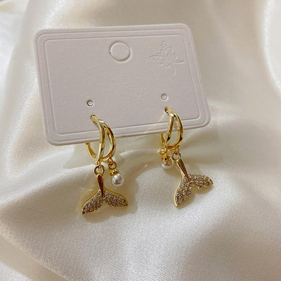 BlueShine Korean Earring Cubic Zirconia Alloy Drops & Danglers