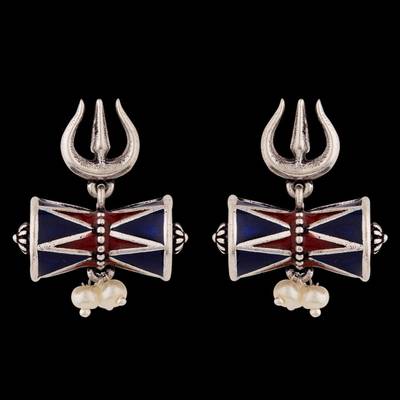 Trishul damru earrings store