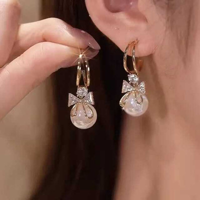 Saugaat Craft drop earrings, bowl design ,hoop earrings for women, party wear earrings, Crystal Alloy Drops & Danglers, Stud Earring, Earring Set
