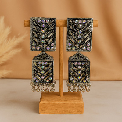 JASMIN square jhumka Brass Jhumki Earring