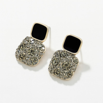 ORUKA Stone Korean Earrings Beads Alloy Stud Earring