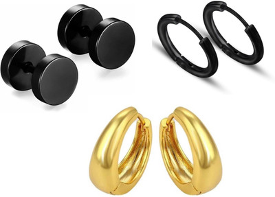 shivay Combo of 3 Latest Stylish Earrings for Women And Girls Alloy Clip-on Earring