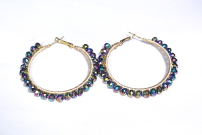 FUTEREFASHION FFER012HOOP EARRING Crystal Alloy Hoop Earring