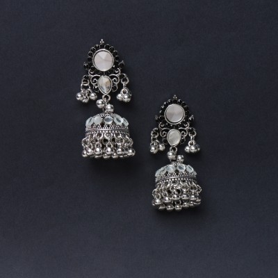 àLa moda oxidized ethnic jhumka for girls & women Alloy Jhumki Earring