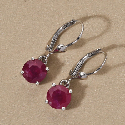 PRIENCE GEMS RUBY Ruby Stone Stud Earring