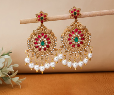 TONOLIKA JEWELLERY Brass, Alloy Gold-plated, Brass Multicolor Jewellery Set(Pack of 1)