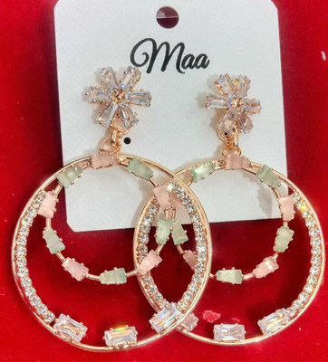 Epshitacreation Pairs Big Hoop Earrings Silver Gold Stainless Steel Earrings for Women and Girls Brass Earring Set