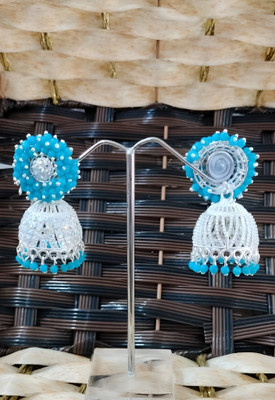 Mahara Beads Drop Traditional Jhumka Earring For Women Beads Alloy Jhumki Earring