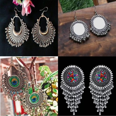 ZKEARRINGS STUD_JEWELLERY02 Alloy Chandbali Earring