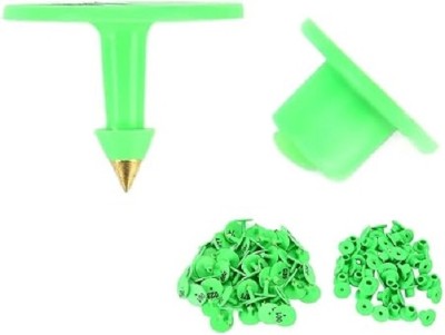 SHAKYA GREEN Pig Ear Tags for Livestock Cow Sheep Cattle Identification Plastic TPU Plastic Plug Earring