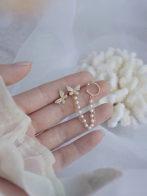 Exotique Korean Butterfly Stud Earrings suitable for women Alloy Stud Earring
