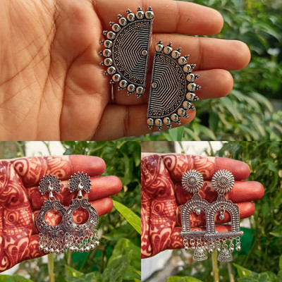 Jhumka Street Oxidized Jumki Alloy Jhumki Earring