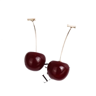 Freebies Trendy Cherry Long Danglers – Lightweight Fashion Style Metal Drops & Danglers